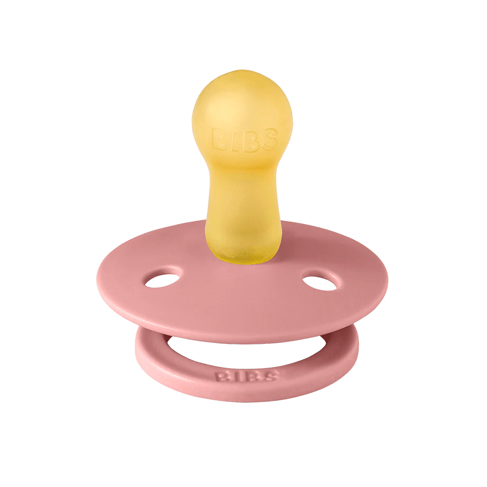 BIBS Colour Fopspeen Round | Dusty Pink & Coral | Maat 2 | 6+ maanden | 2-pack